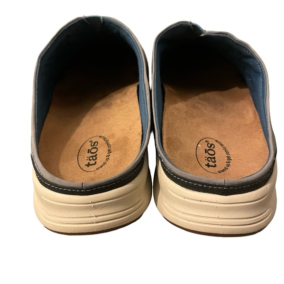 TAOS Clogs Right On Grey Slip On Mesh Nylon Sneakers Size 11 - Picture 6 of 8